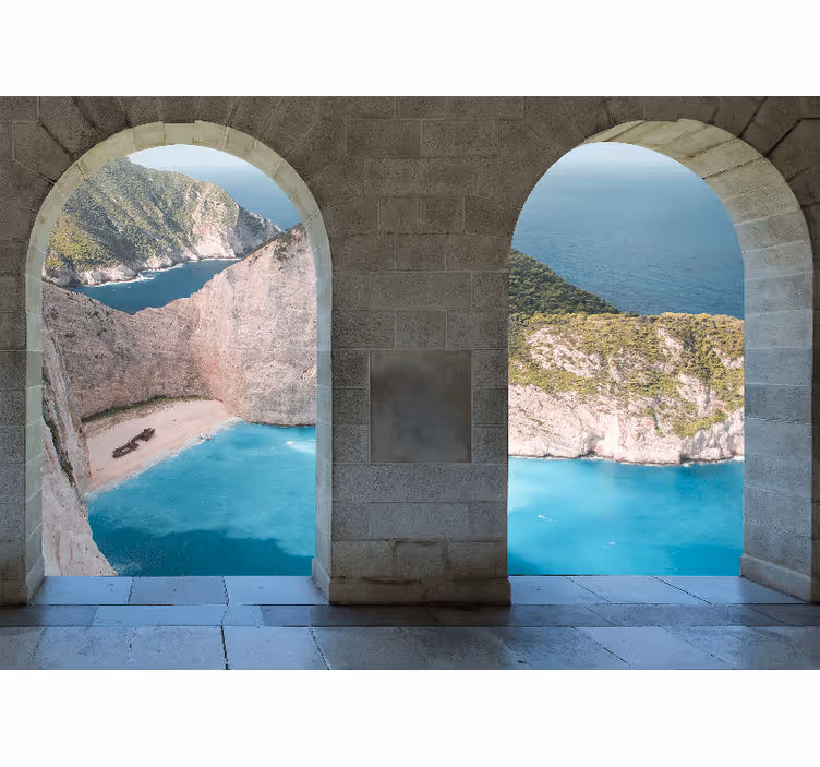 Coastal view arche stenske poslikave - TenStickers