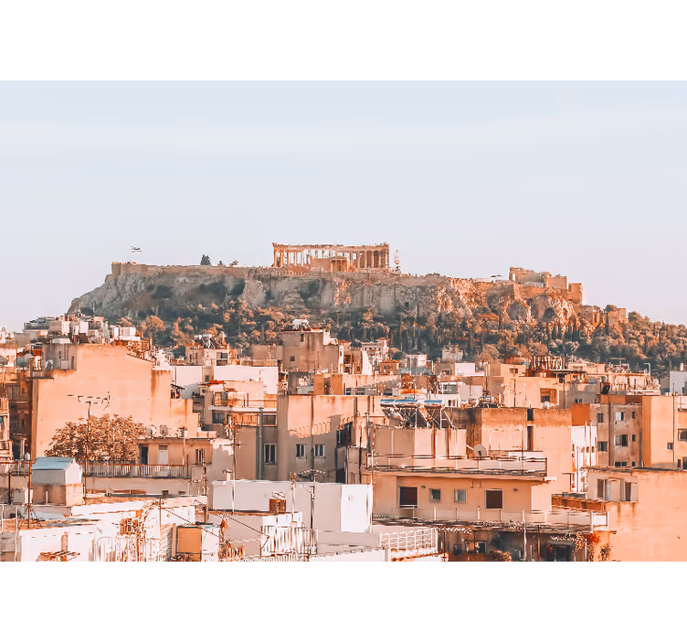 Athens cityscape fototapete mest in držav - TenStickers