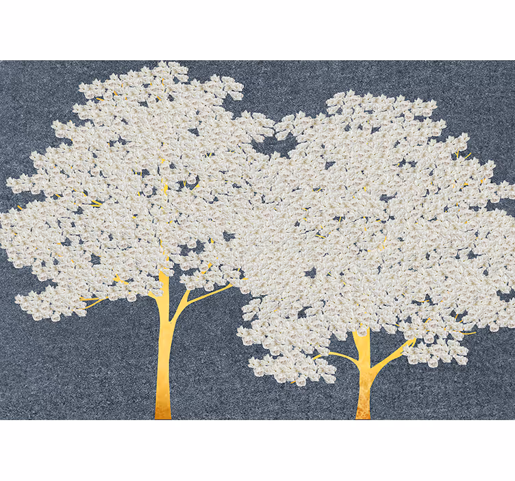 Elegant tree silhouettes fototapeti dreves - TenStickers
