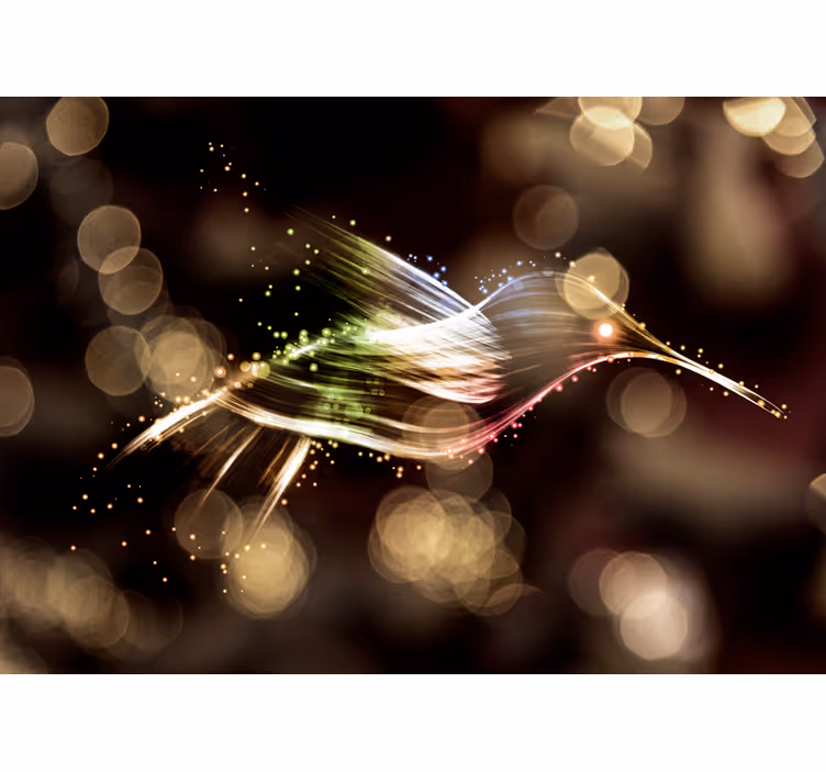 Dynamic light waves abstraktni fototapeti - TenStickers