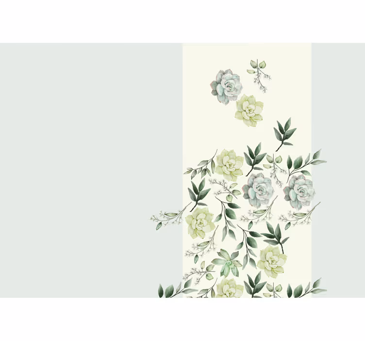 Succulent floral arrangement fototapete cvetje - TenStickers
