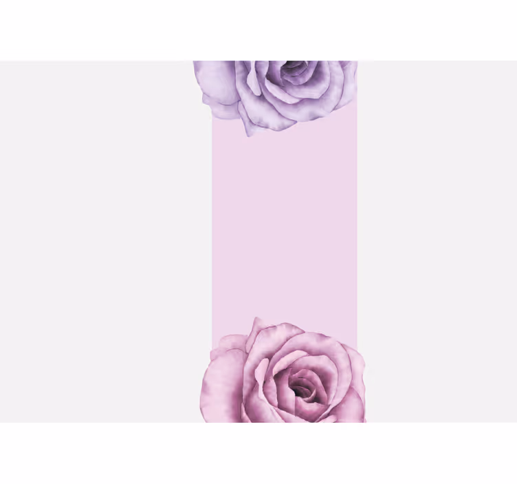 Purple rose design fototapete s cvetjem - TenStickers