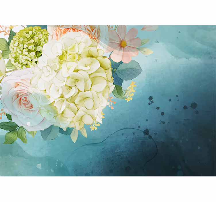 Flower bouquet arrangement fototapete cvetje - TenStickers