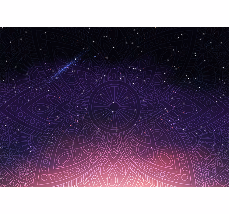 Intricate mandala motif fototapete z mandalo - TenStickers