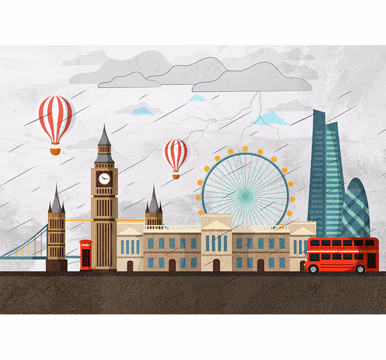 London skyline adventure fototapete za vaš dom - TenStickers