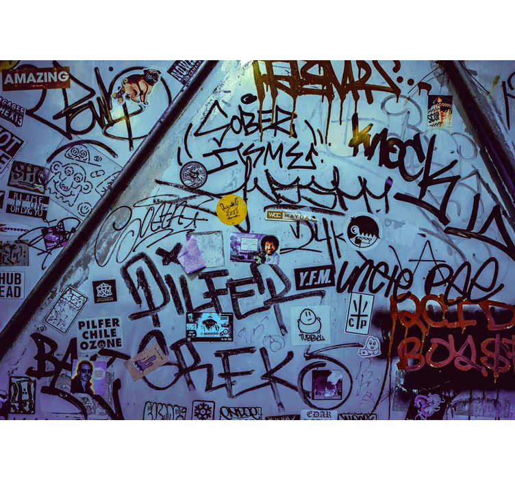 Grafiti stensko oblikovanje urbana umetnost stenska poslikava - TenStickers