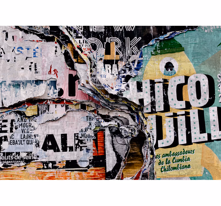 Urbani ulični kolaž Fototapete s graffiti motivi - TenStickers