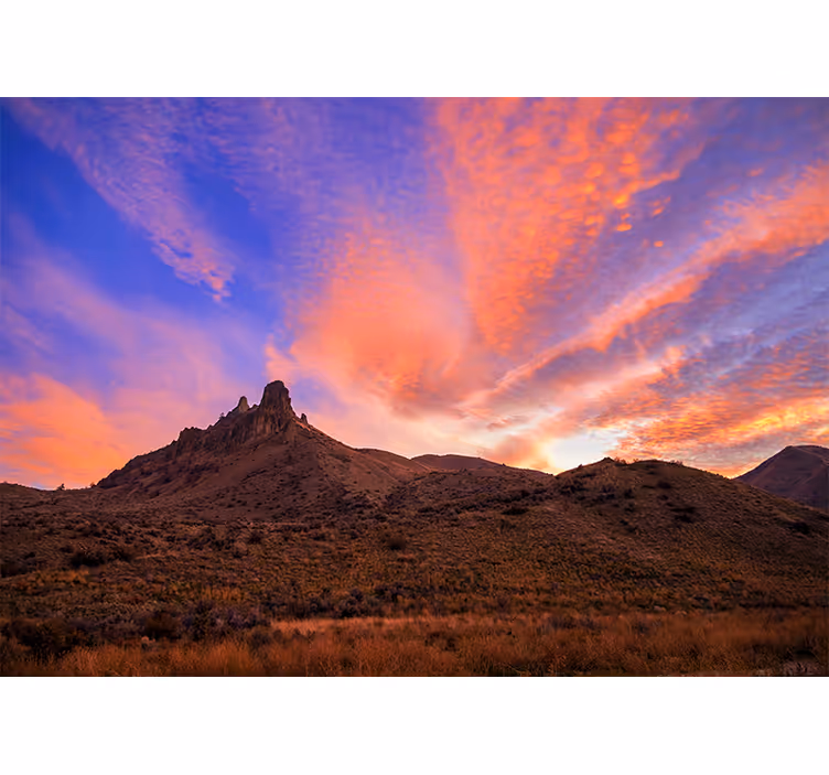 Majestic mountain twilight stenske poslikave - TenStickers