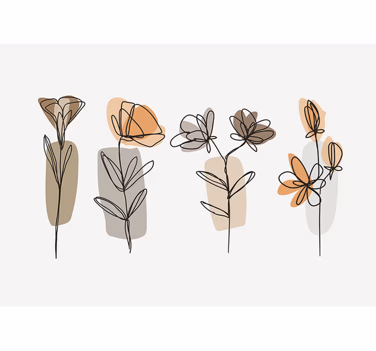 Minimalistični slog drugačni fototapeti - TenStickers
