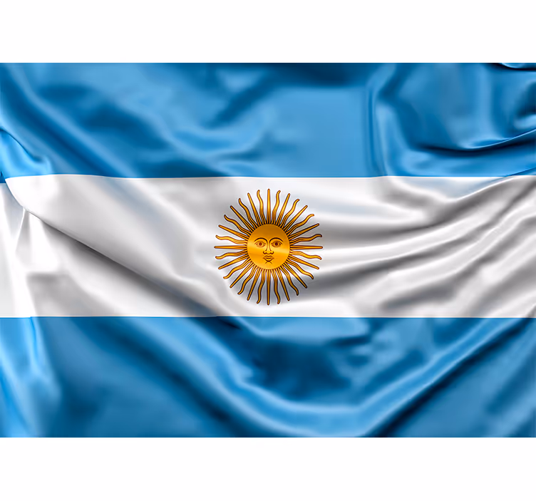 Argentinska zastava Fototapete z drugimi mesti in državami - TenStickers
