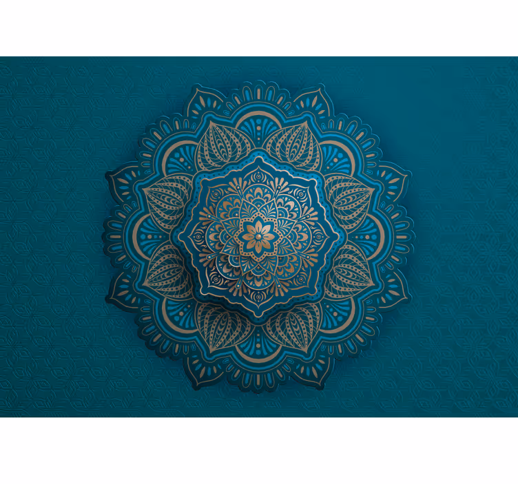 Mandala turkizna stenska stena - TenStickers