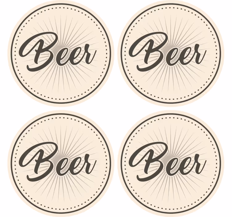 Vintage tekstilne pivske preproge - TenStickers