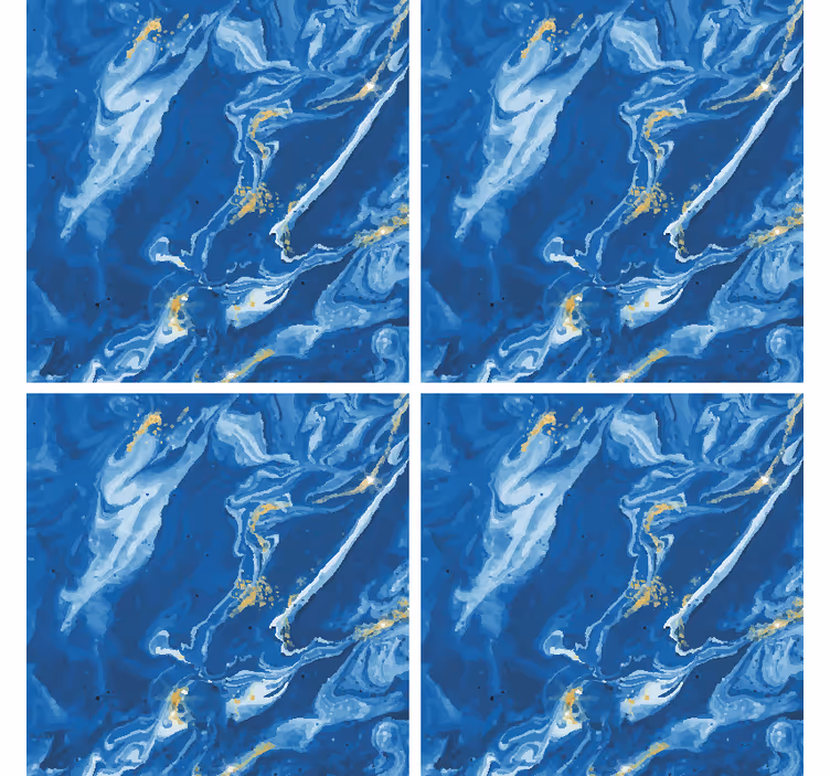 Swirled blue marble podstavki s teksturnim učinkom - TenStickers