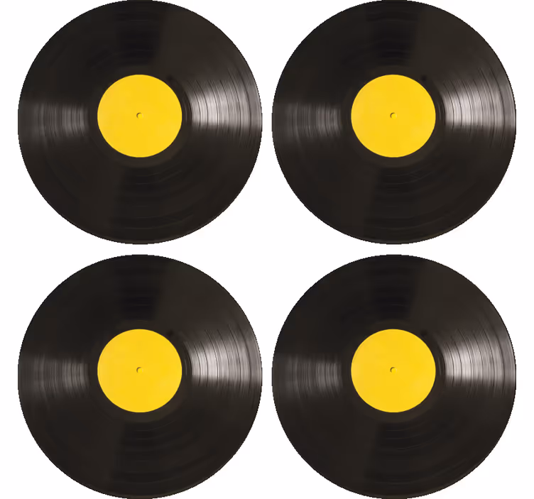 Vinil disk sodobna podstavka - TenStickers