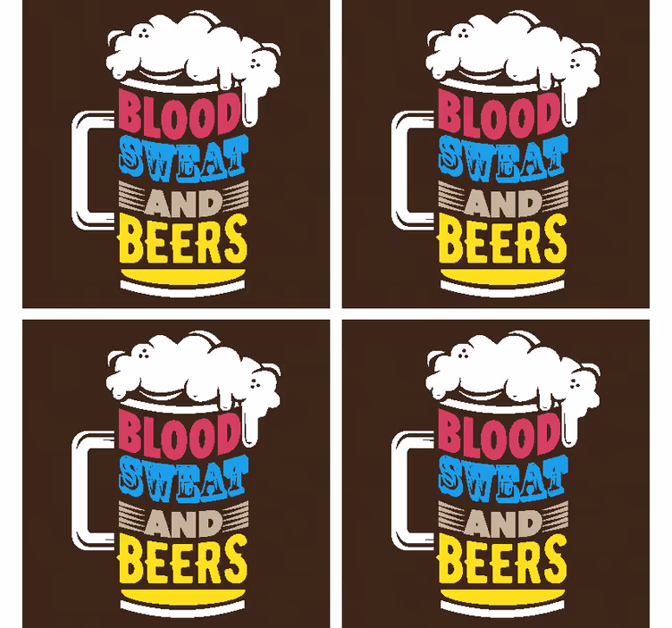 Preproge za kri, znoj in pivo - TenStickers