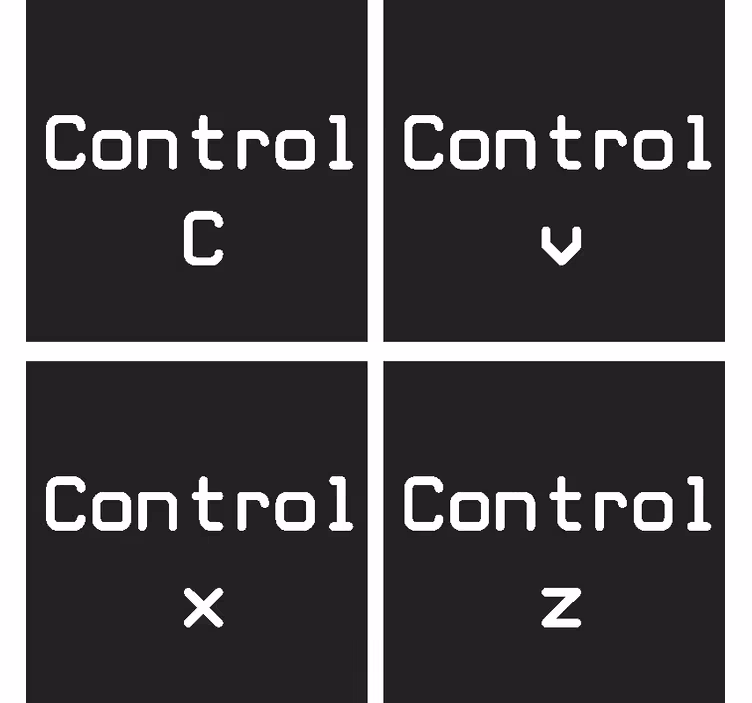 Nadzor c + control v geek coasters - TenStickers