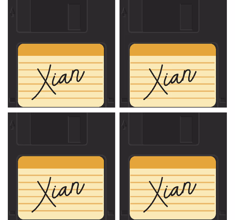 Diskete z imenom geek coasters - TenStickers