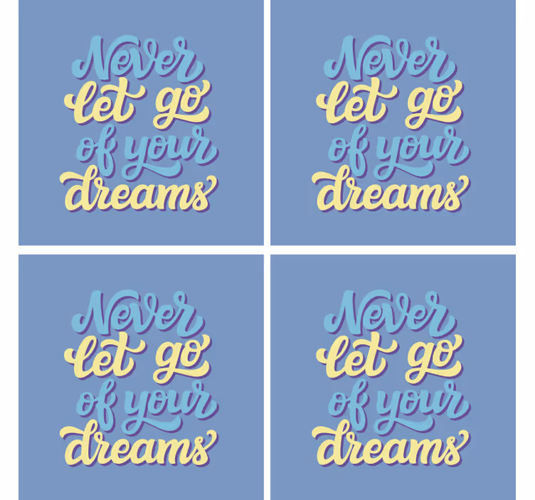 Sanje motivacijski citatni podstavki besedila - TenStickers