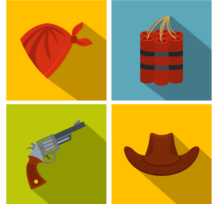 Cowboy hat and dynamite geeky podstavek za kozarce - TenStickers