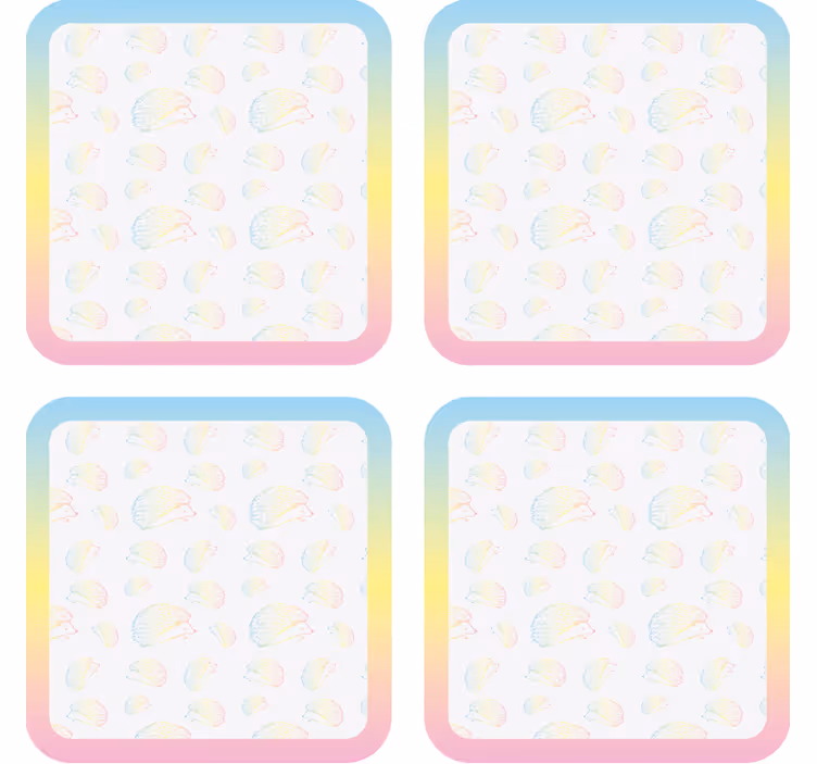 Colorful jellyfish pattern personalizirani podstavki - TenStickers