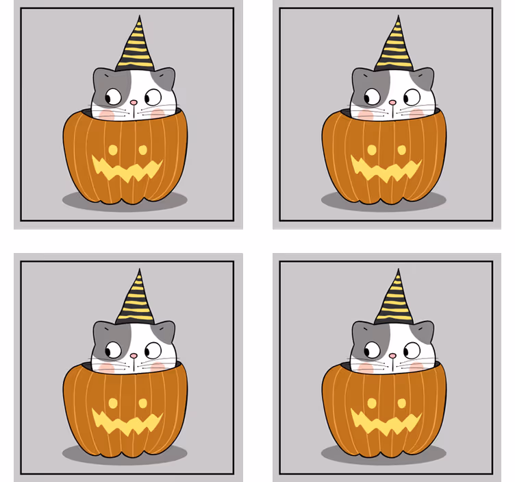 Ljubka mačka noč čarovnic pijačo podstavku - TenStickers