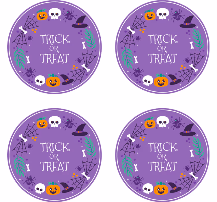 Halloween themed design podstavek za kozarce - TenStickers