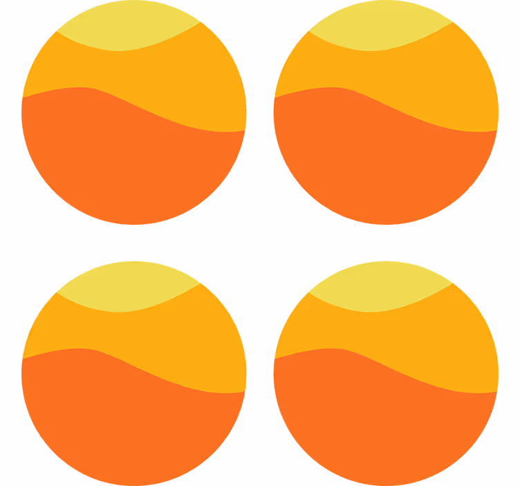 70-ih pisani valovi za sončenje - TenStickers
