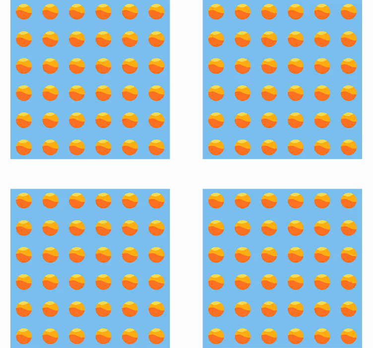 Podstavke za kozarce sodobni barvni krožni vzorec - TenStickers