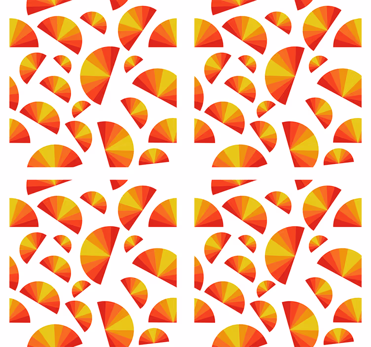 Geometric fan patterns podstavki s teksturnim učinkom - TenStickers
