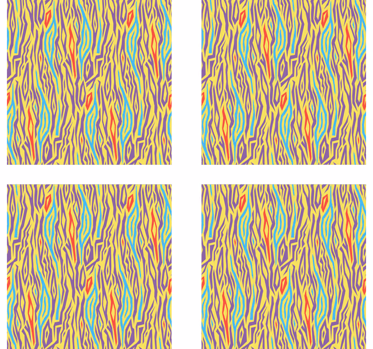 Vibrant abstract lines podstavki s teksturnim učinkom - TenStickers