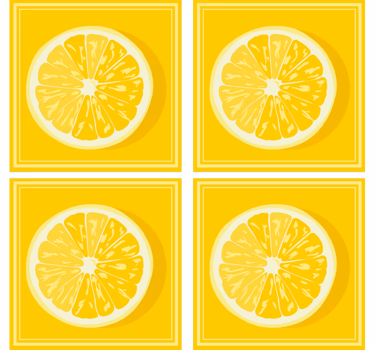 Citrus slice style podstavki s teksturnim učinkom - TenStickers