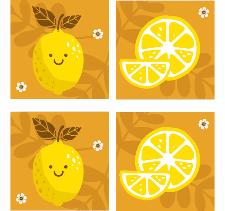 Risanka limone citrus podstavka - TenStickers