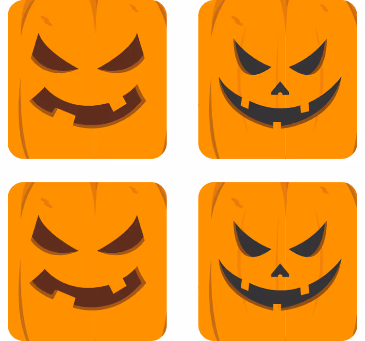 Različne buče podstavki noč čarovnic - TenStickers
