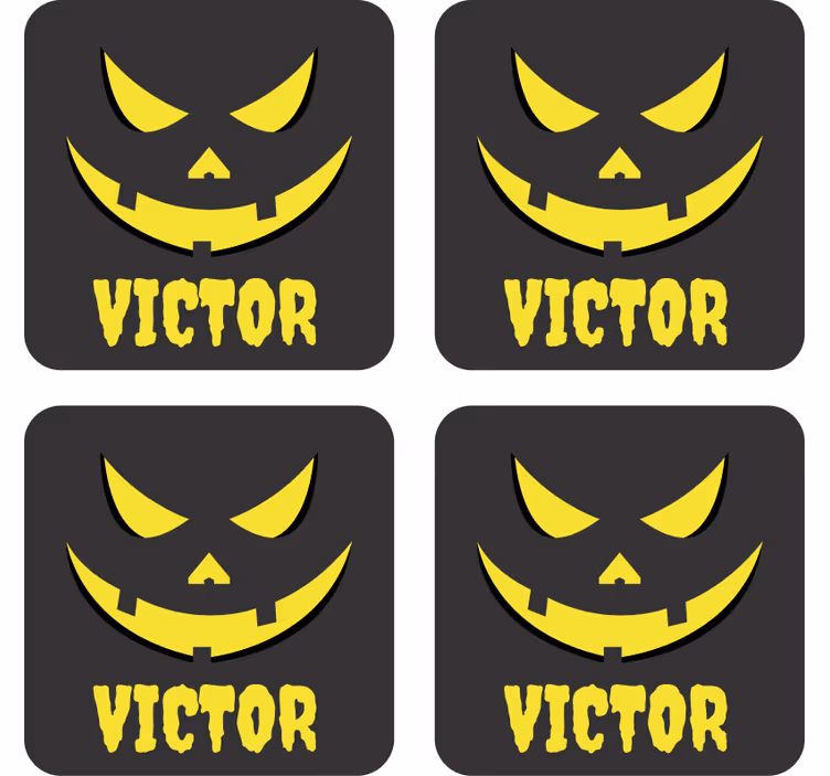 Personalizirana bučna podstavka za noč čarovnic - TenStickers