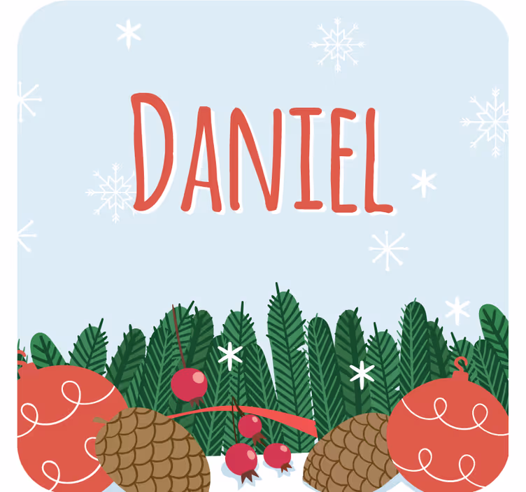 Festive pinecone ornaments božični podstavki za kozarce - TenStickers