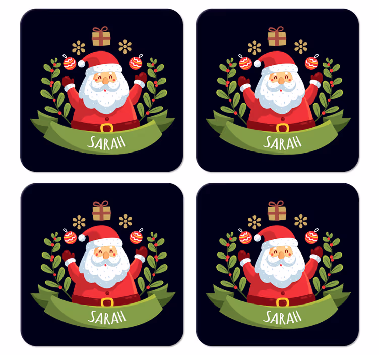 Božiček z imenom božični podstavek - TenStickers