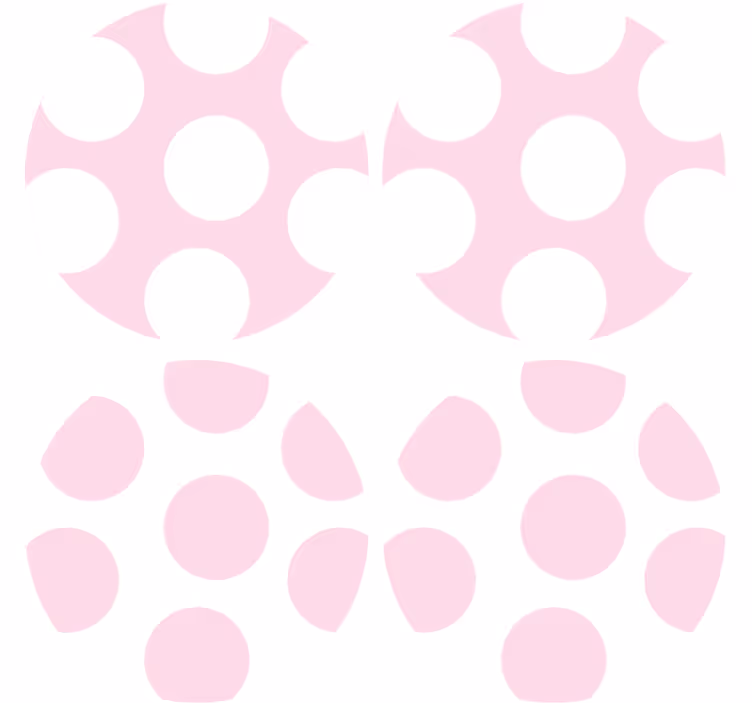 Soft polka dot pattern podstavki z teksturo - TenStickers