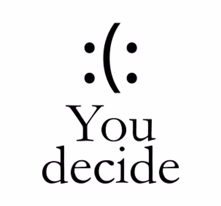 Emotive decision statement podstavek za kozarce s citati - TenStickers