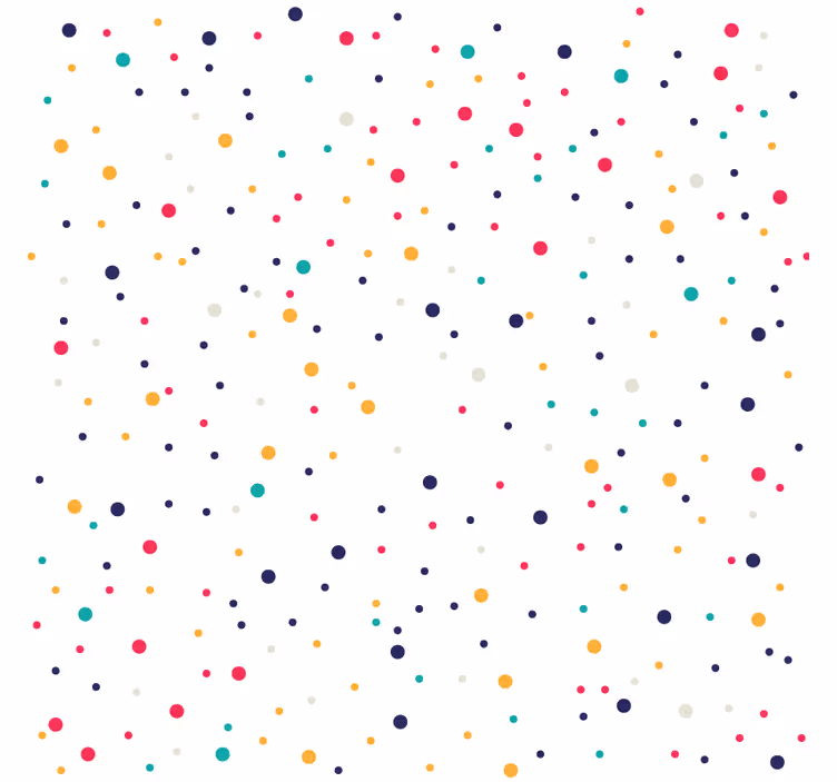 Colorful dot pattern podstavki s teksturnim učinkom - TenStickers