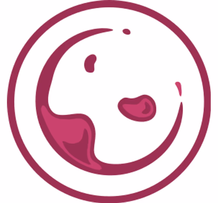 Stekleno vino označi sodobno podstavek za kozarce - TenStickers