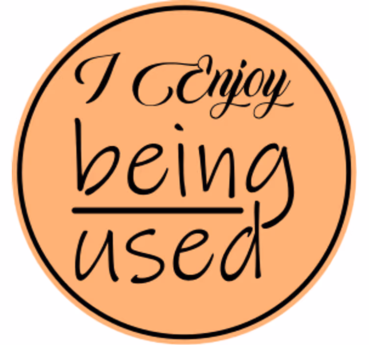 Enjoy being used podstavek za kozarce s citati - TenStickers
