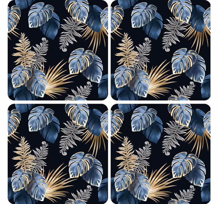 Lush tropical foliage podstavki z teksturo - TenStickers