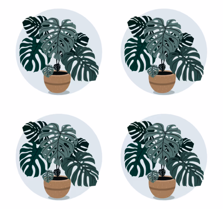 Podstavke za kozarce sodobni ilustracija monstera - TenStickers