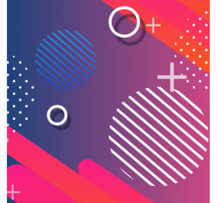 Podstavki s teksturnim učinkom geometrijski vzorec s krogi - TenStickers
