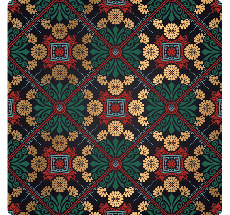Floral patterned decorative sheet za podstavke s teksturo - TenStickers