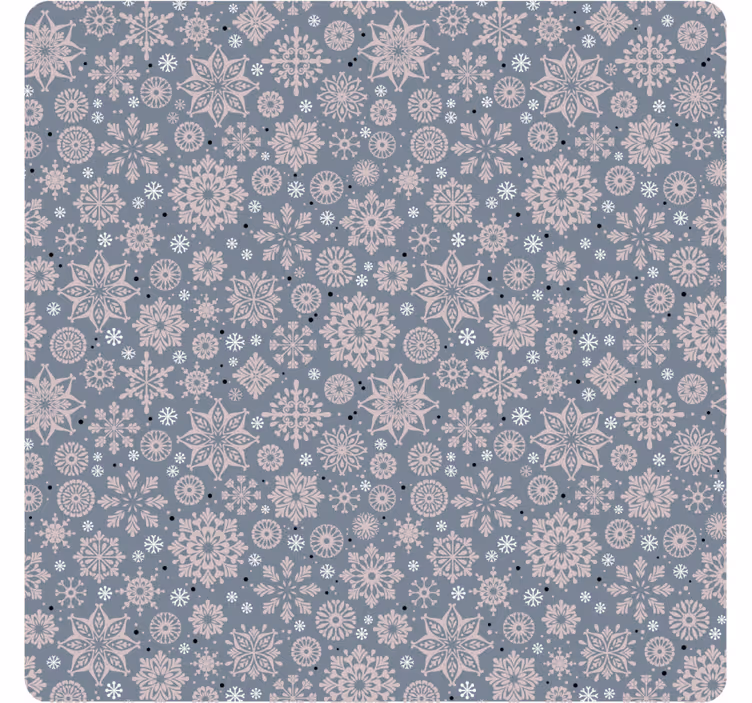 Winter floral pattern božične podstavke za kozarce - TenStickers