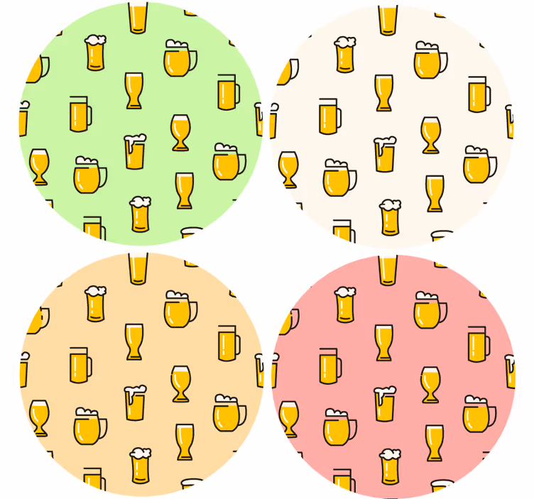 Vinilni podloga z vzorcem piva - TenStickers