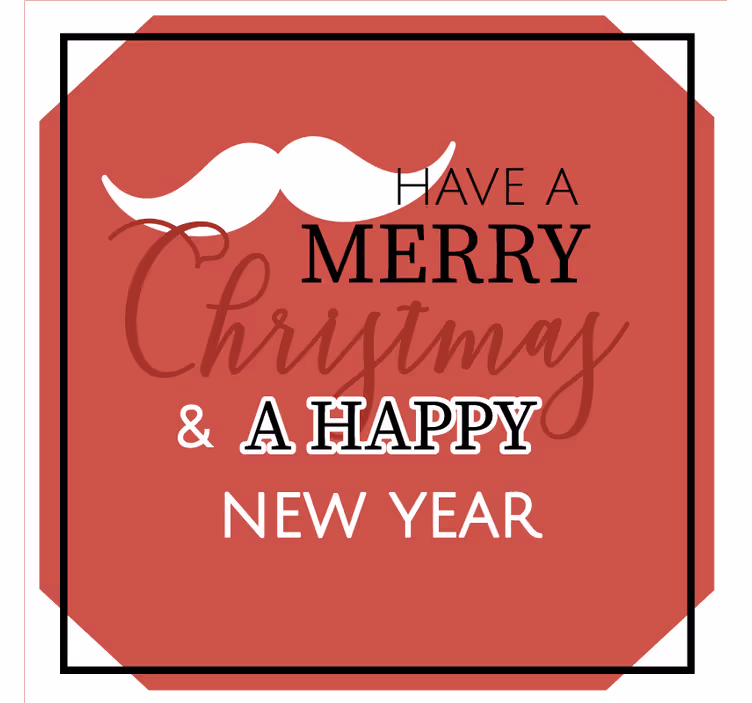 Joyful holiday salutations božične podstavke za kozarce - TenStickers