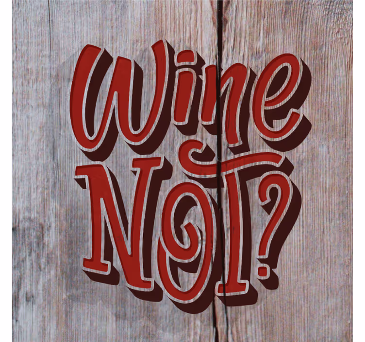 Vino ne les podloga za besedilo - TenStickers