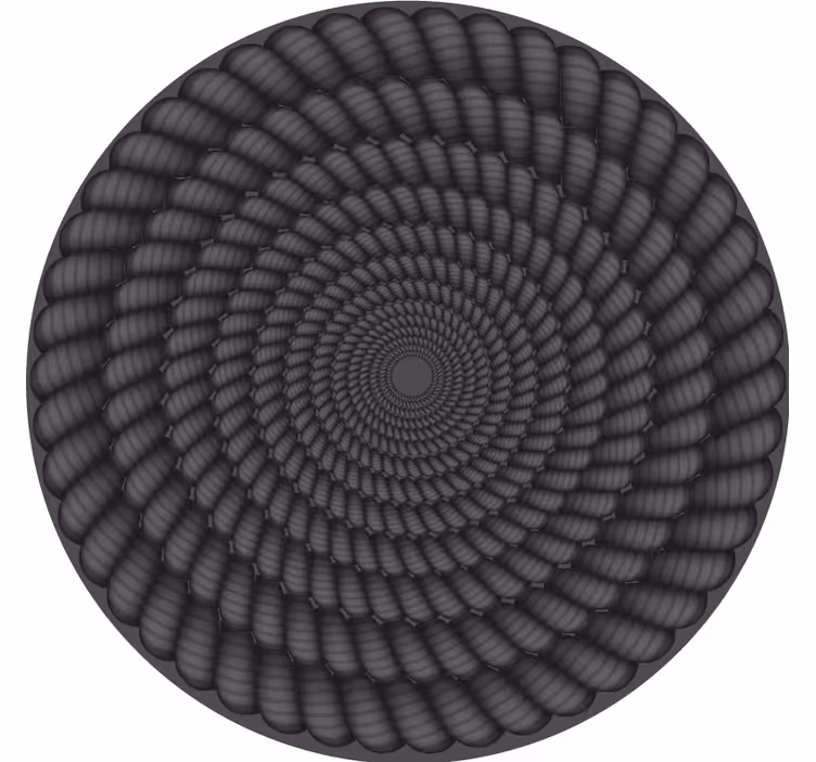 Spiral pattern round podstavki z teksturo - TenStickers